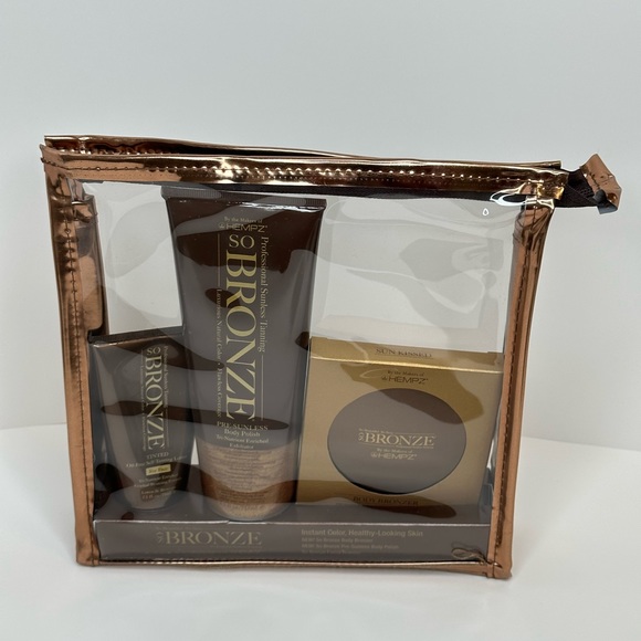 Hempz So Bronze set of 3 tanning kit : body bronzer . Tint. Scrub - Picture 1 of 13